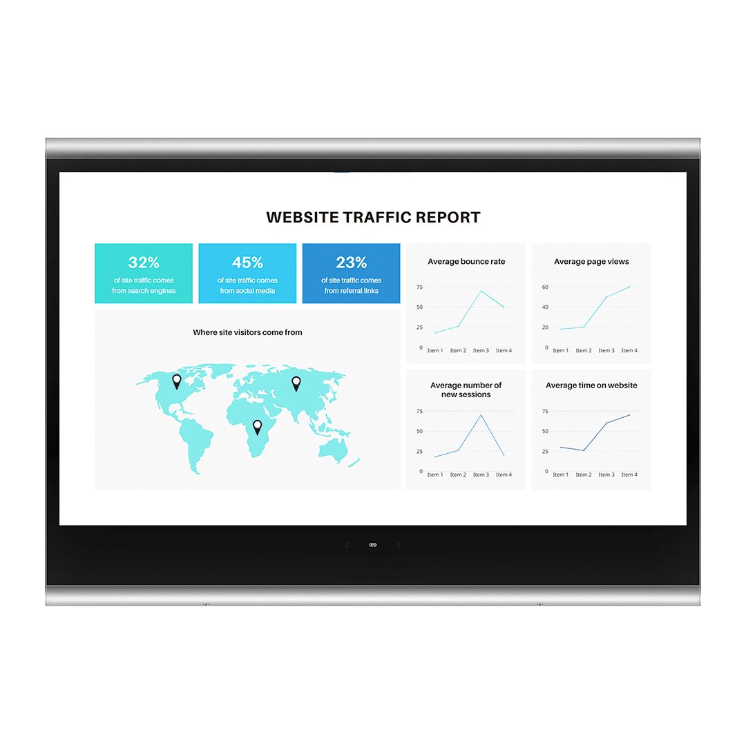 XPO Screens Narrowcasting Digital signage Invite XASTing Website Traffic Report