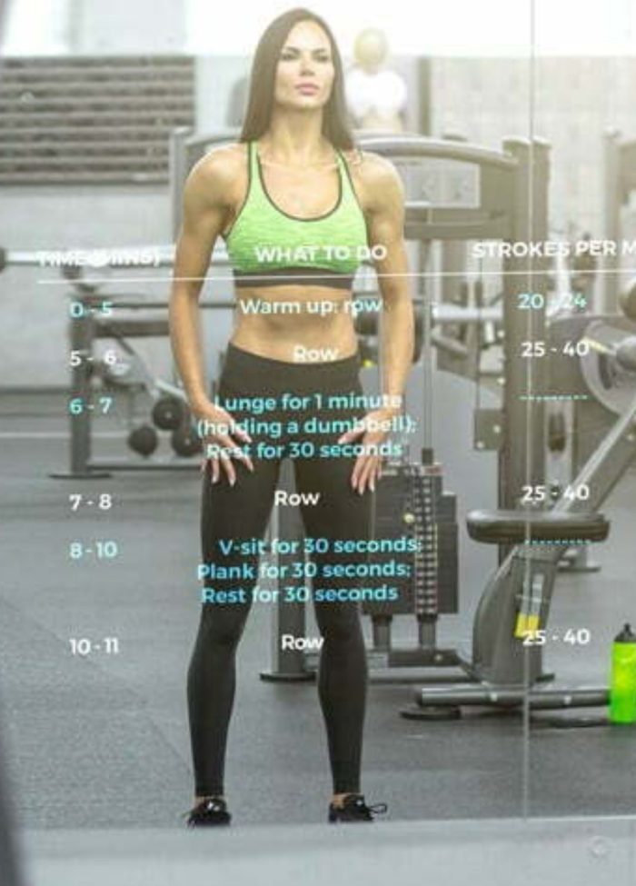 Personal motivation mirror fitness