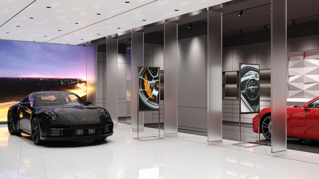 Porsche-showroom-doublesided