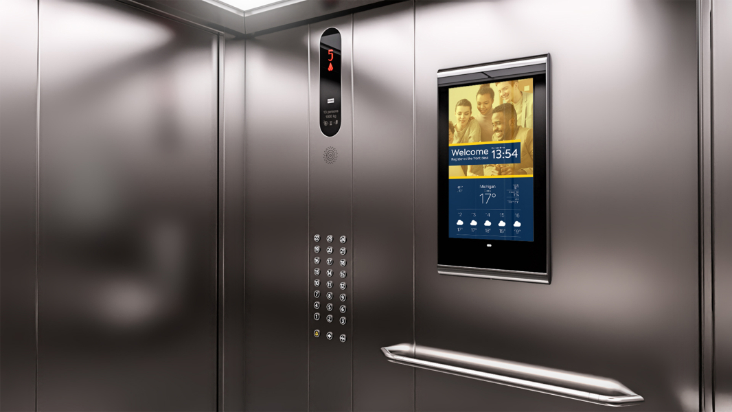 XPO Screens Narrowcasting Digital signage Invite XASTing Elevator Screens Internal communication