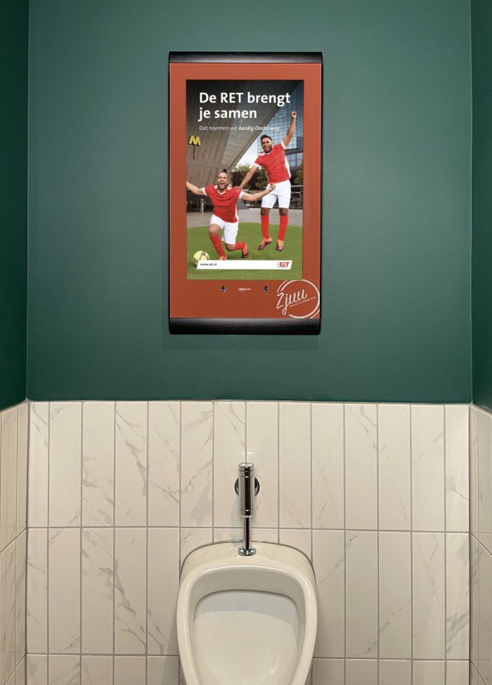 XPO Screens Narrowcasting Digital signage Invite XASTing Werbung Toilettenmedien ZJUU