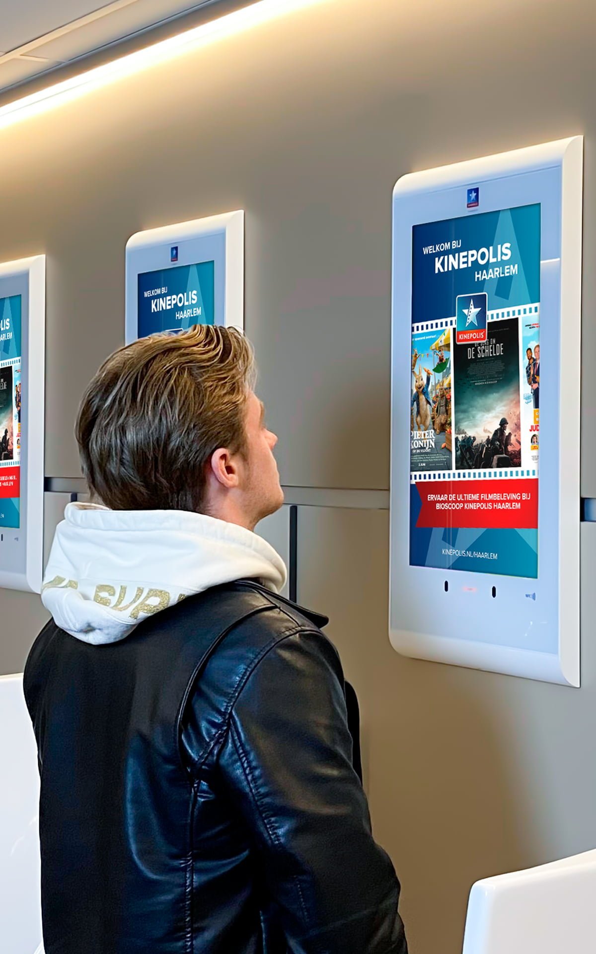 XPO Screens Narrowcasting Digital signage Invite XASTing DOOH Advertising Restroom media Kinepolis